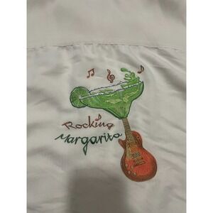 Weekender Shirt Mens Large Rocking Margarita Embroidered Camp Short Sleeve
